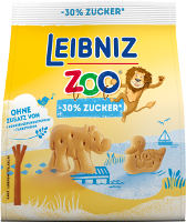 Leibniz Zoo Butterkekse 30% weniger Zucker 125 g Beutel